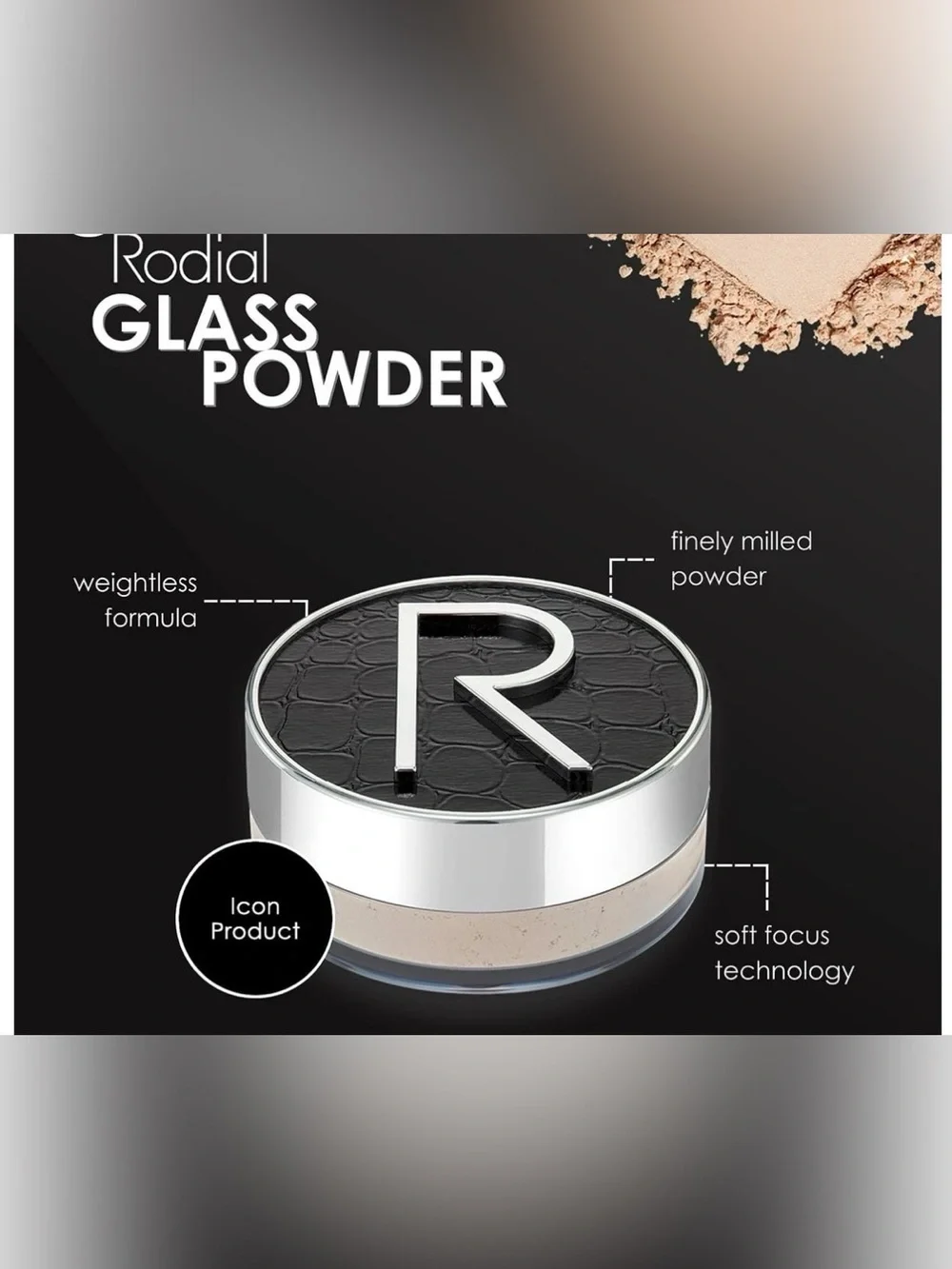 Rodial Glass Powder .28 us oZ Loose Blurring Powder